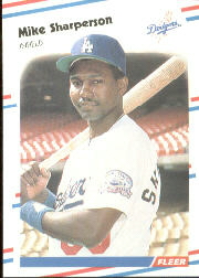 1988 Fleer Baseball Cards      525     Mike Sharperson